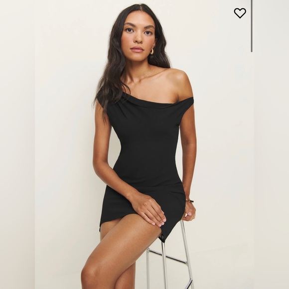 Reformation Kristine Dress Black